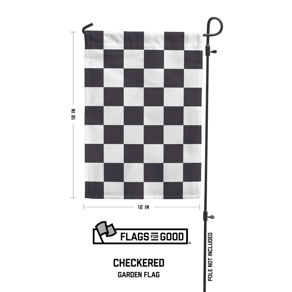 Garden Flag: Checkered Race Flag
