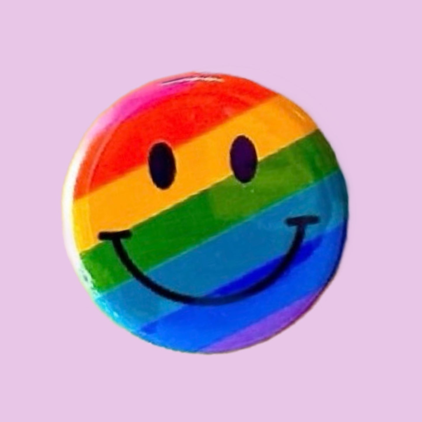 Rainbow Smiley Button
