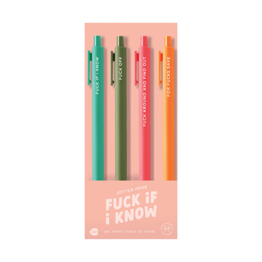 Fuck If I Know Pen Set