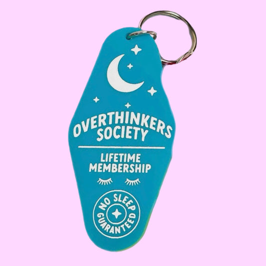 Overthinkers Society Keychain (Blue)