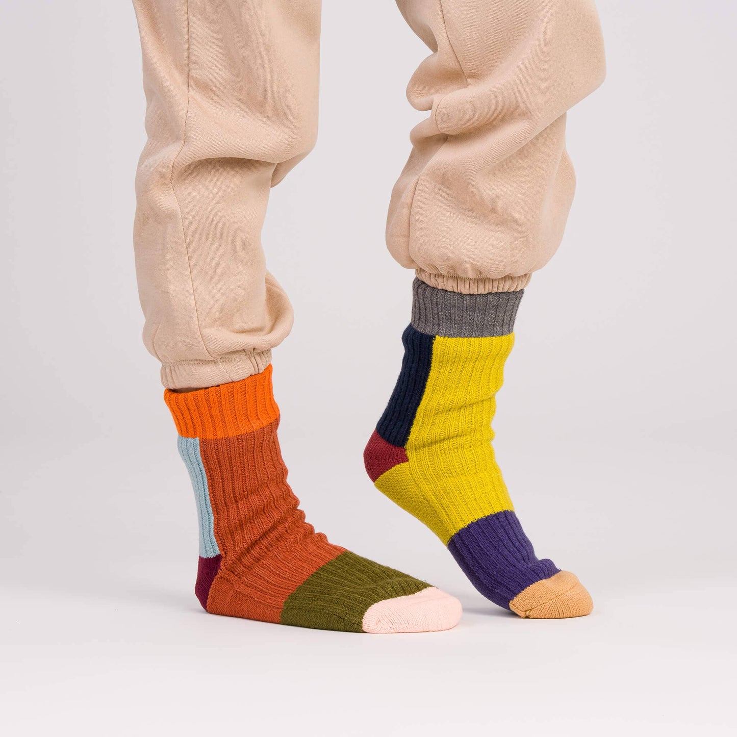 Mismatch House Socks (Desert)
