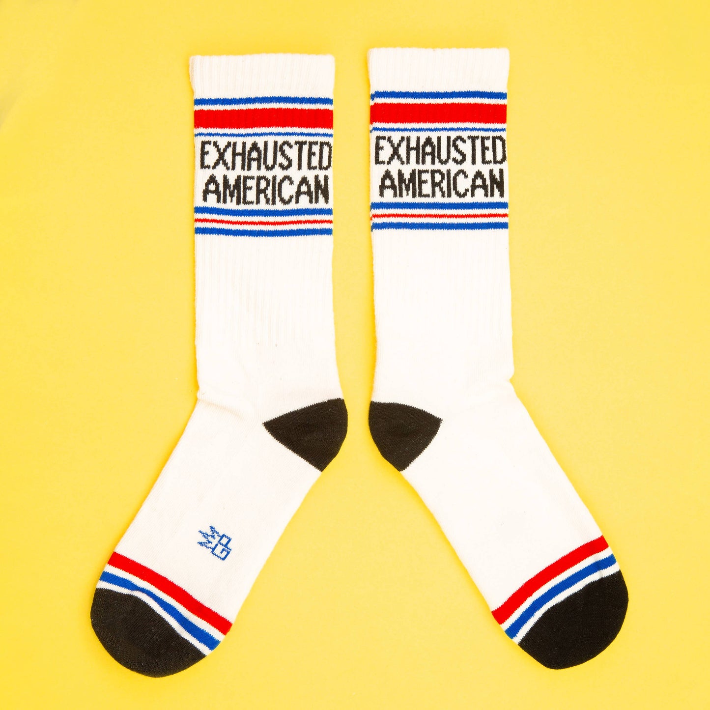 Exhausted American Retro Crew Socks