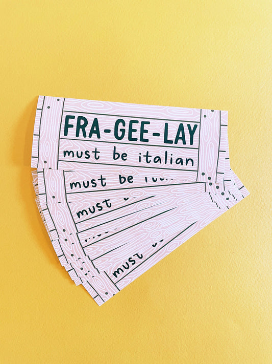 Fra-Gee-Lay Paper Sticker (from A Christmas Story)