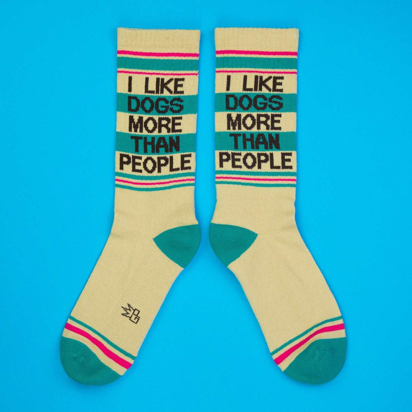 I Like Dogs More Than People Retro Crew Socks