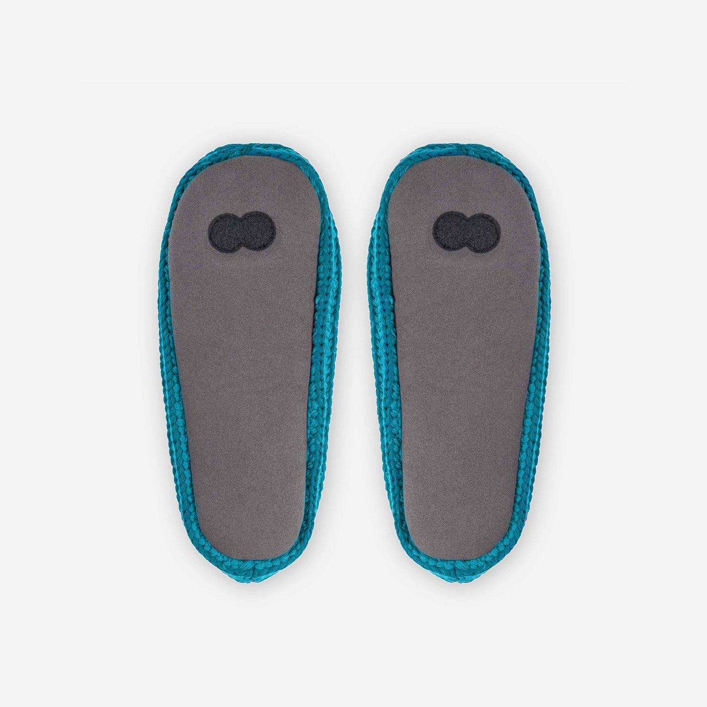 Fleece-Lined Colorblock Knit Slippers