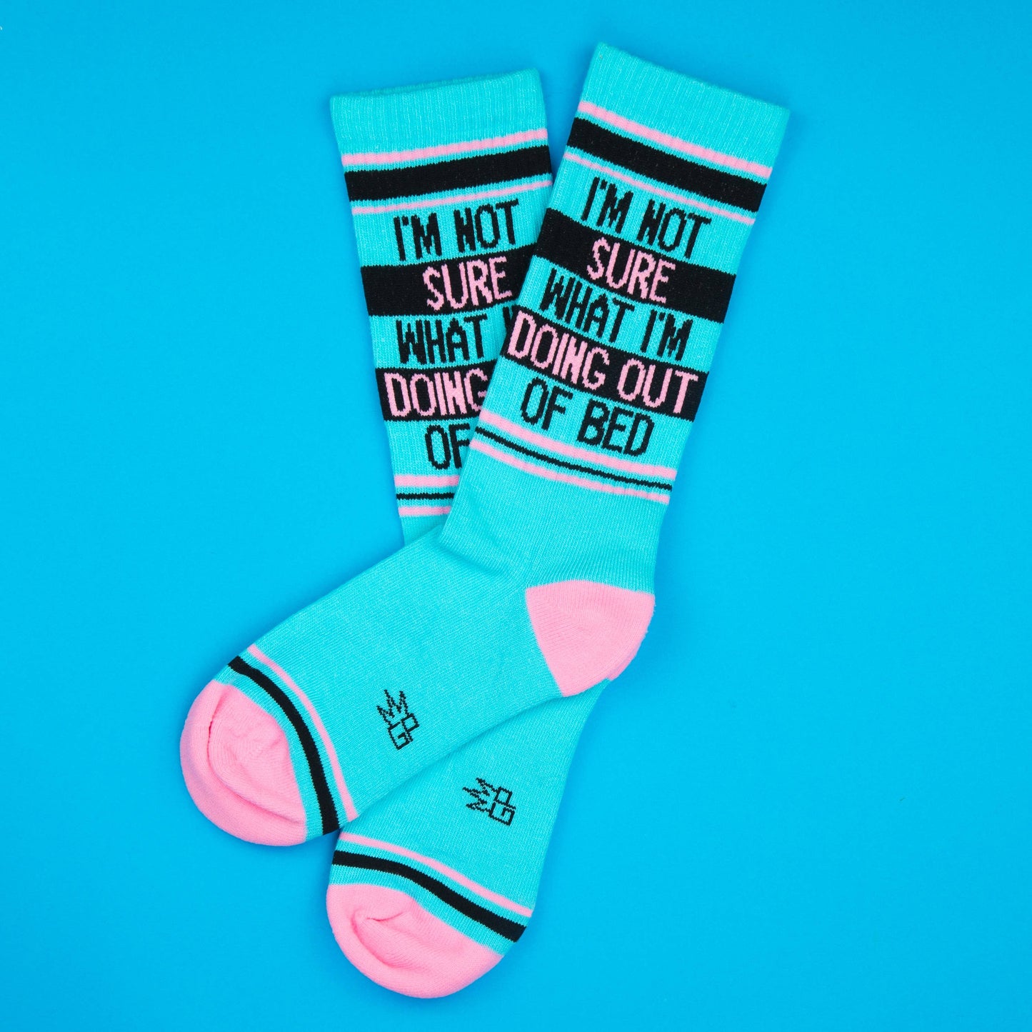 I'm Not Sure What I'm Doing Out Of Bed Gym Crew Socks