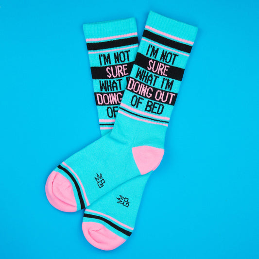I'm Not Sure What I'm Doing Out Of Bed Retro Crew Socks
