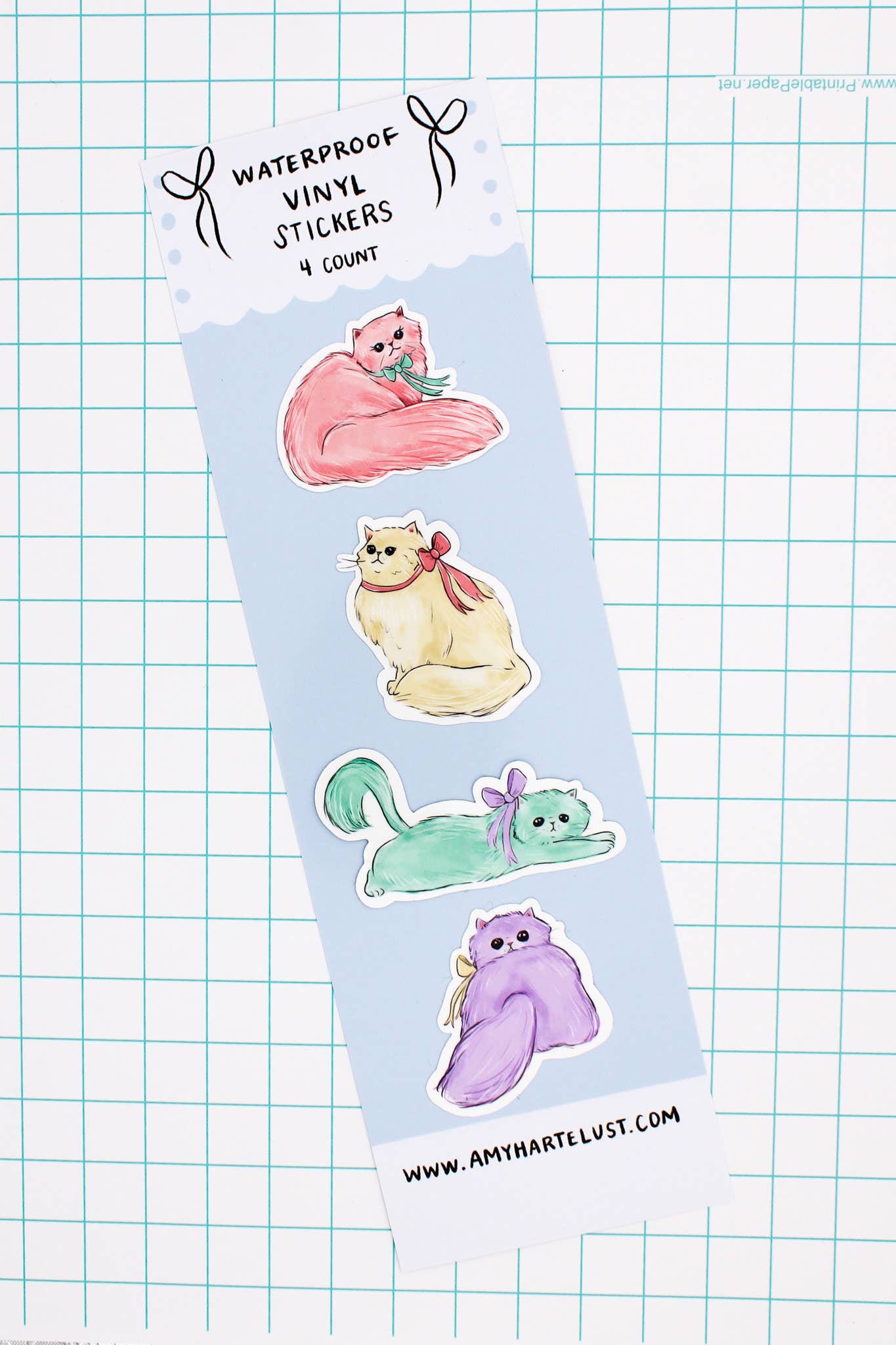 Cats and Bows Sticker Pack