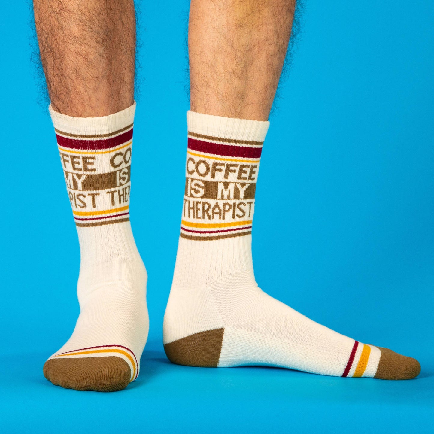 Coffee Is My Therapist Retro Crew Socks