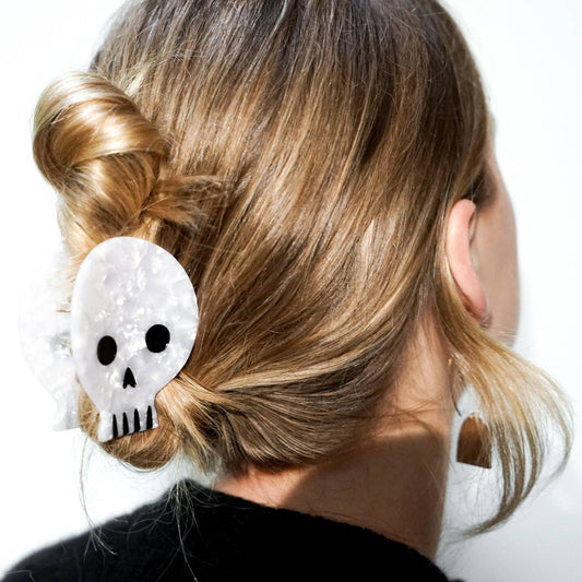 Skull Hair Claw Clip
