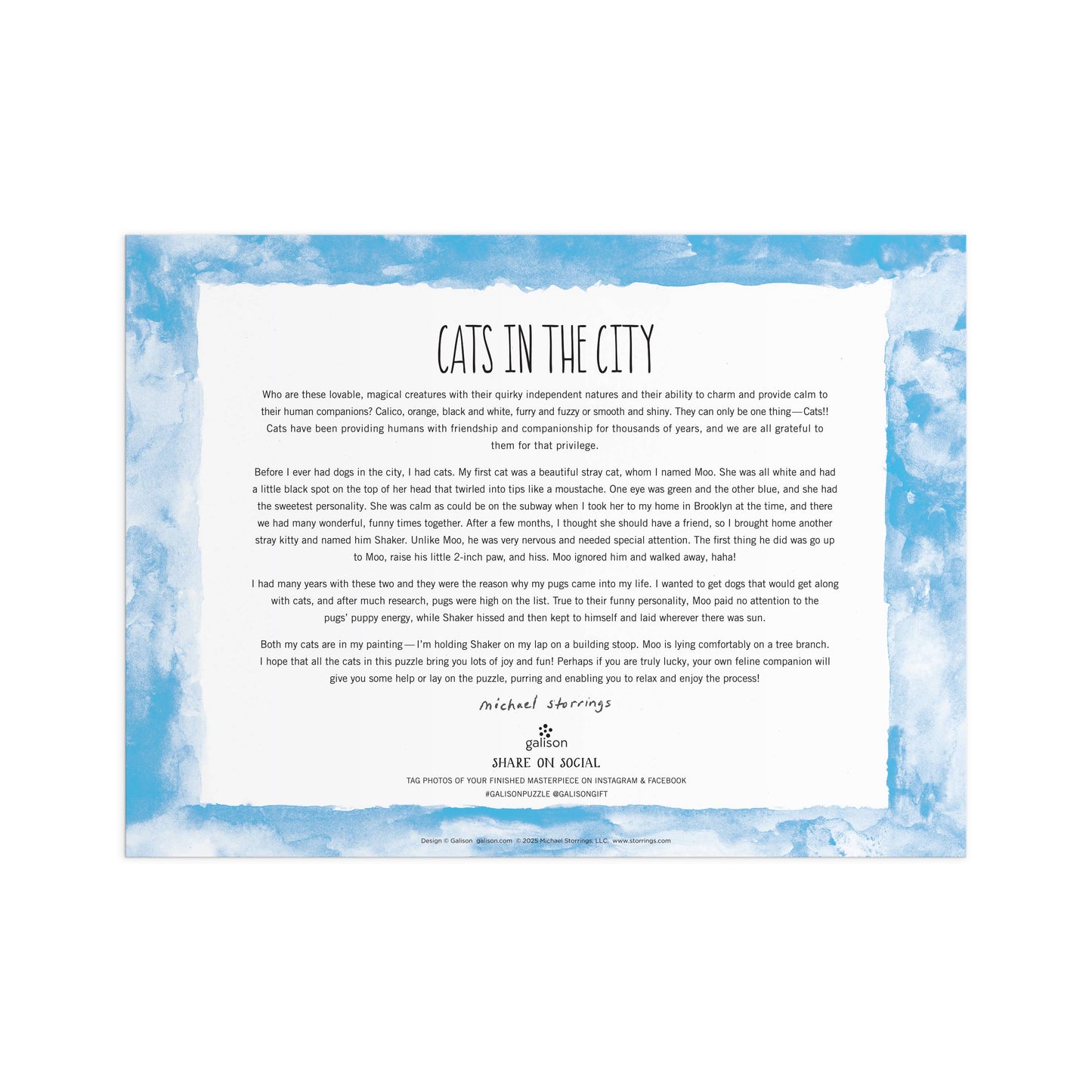 Cats In The City 1000 Piece Puzzle