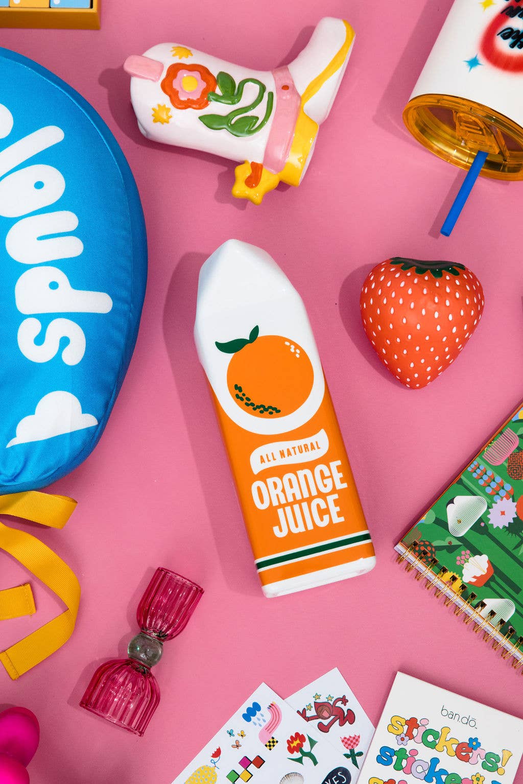 Orange Juice Carton Vase
