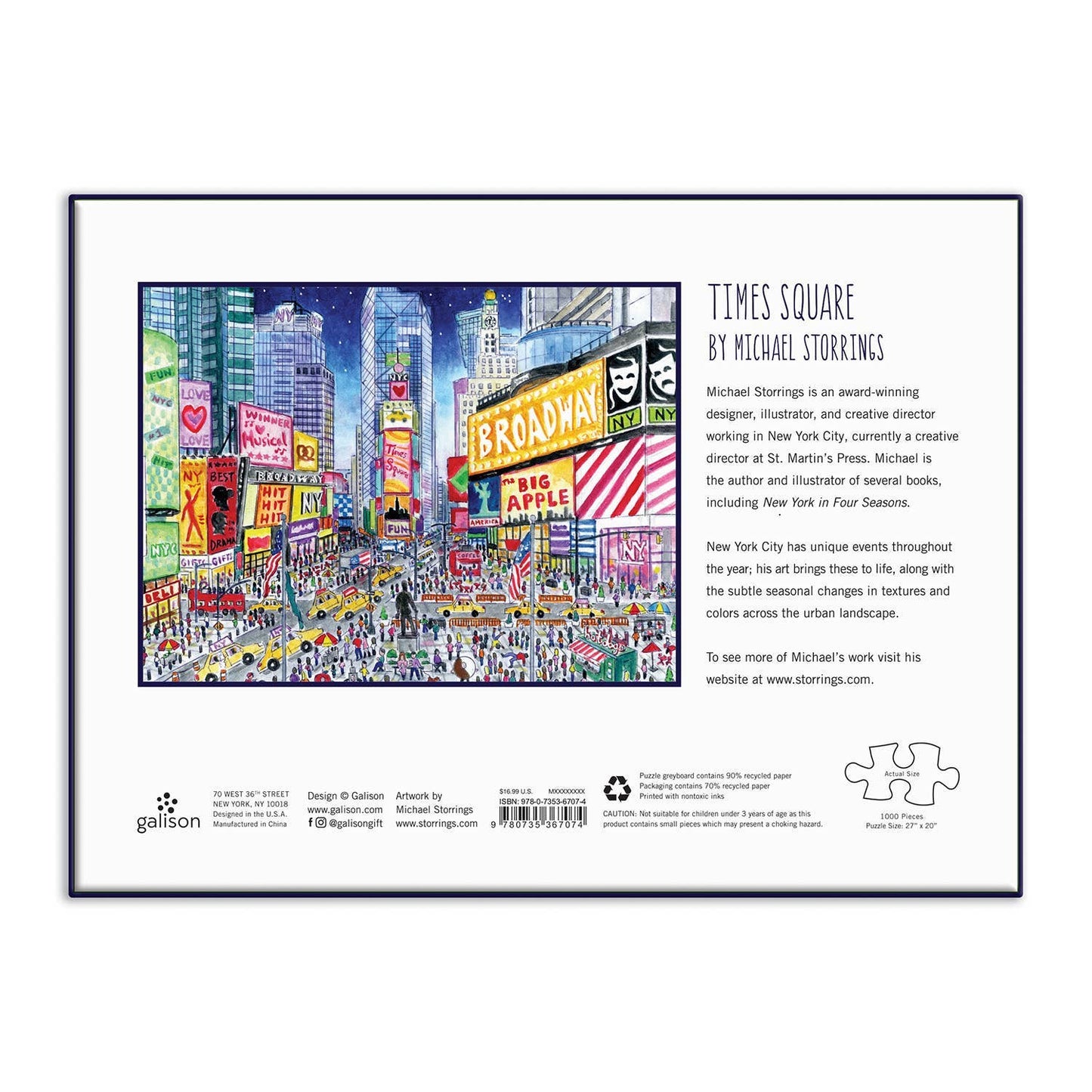 Michael Storrings Times Square 1000 Piece Puzzle