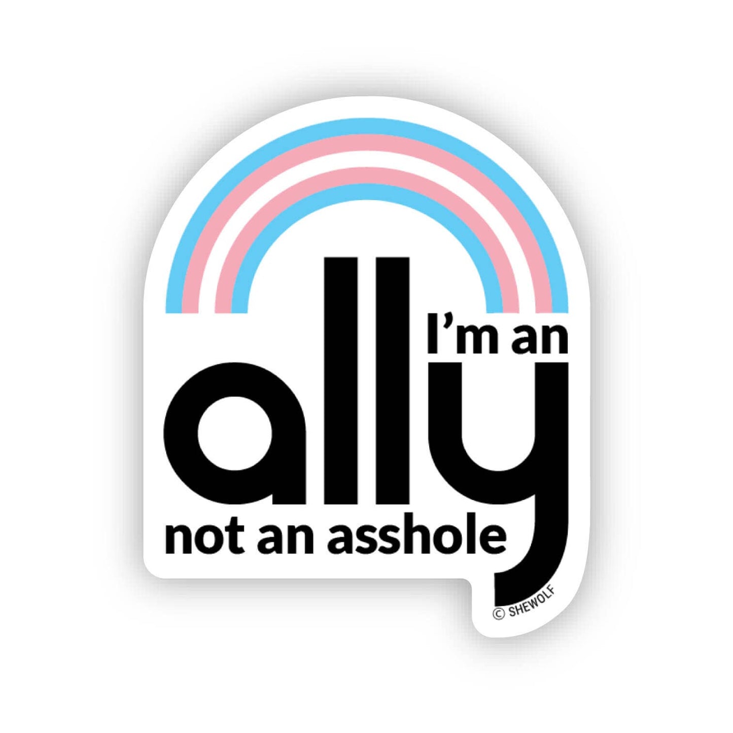 I’m An Ally Not An Asshole Sticker