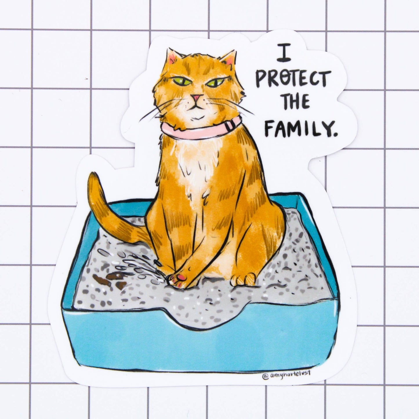 “I Protect The Family” Swiftie Cat Sticker