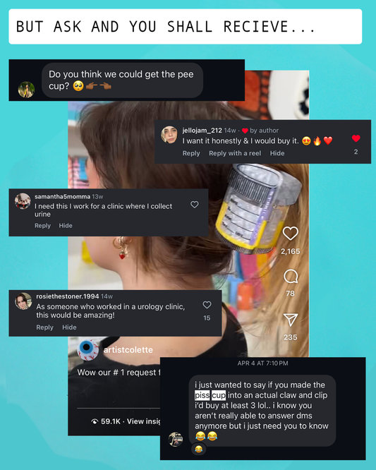 Specimen Cup Claw Clip