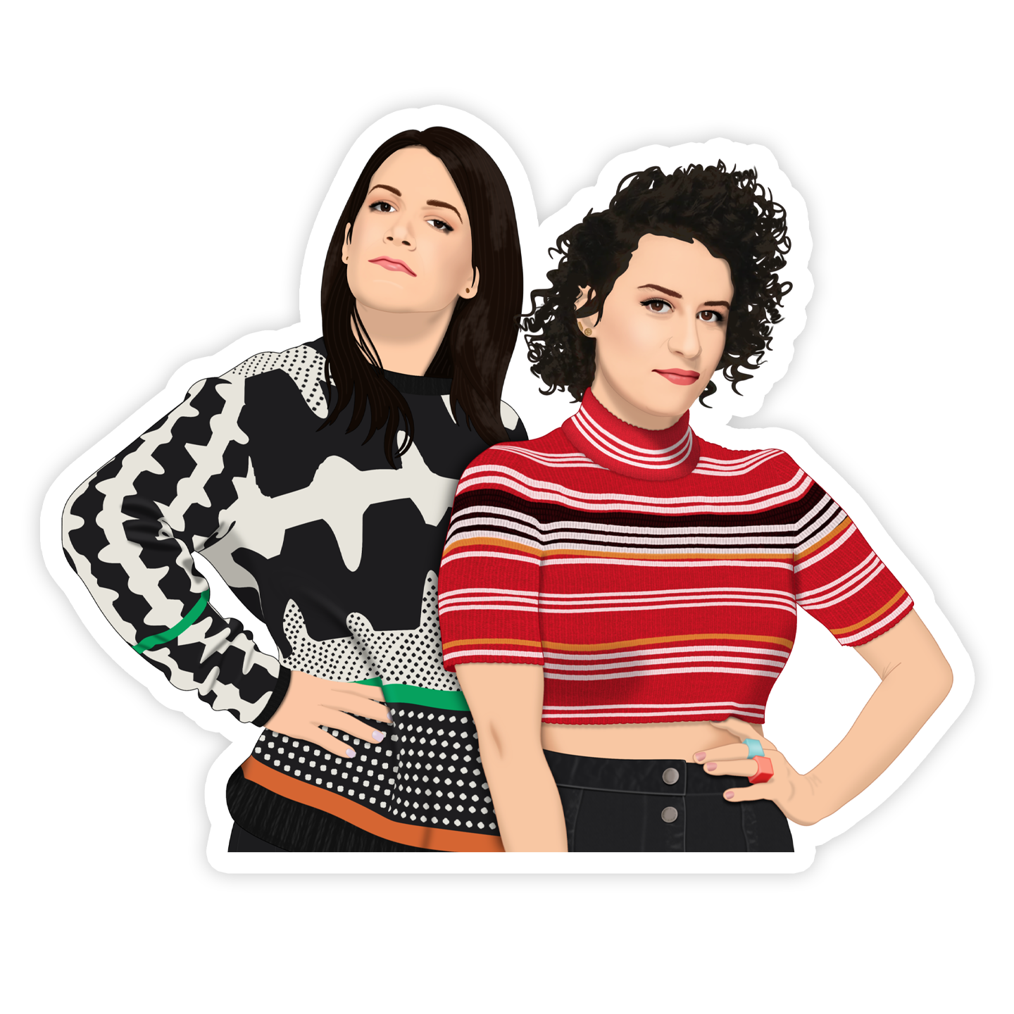 Broad City Abbi & Illana Sticker