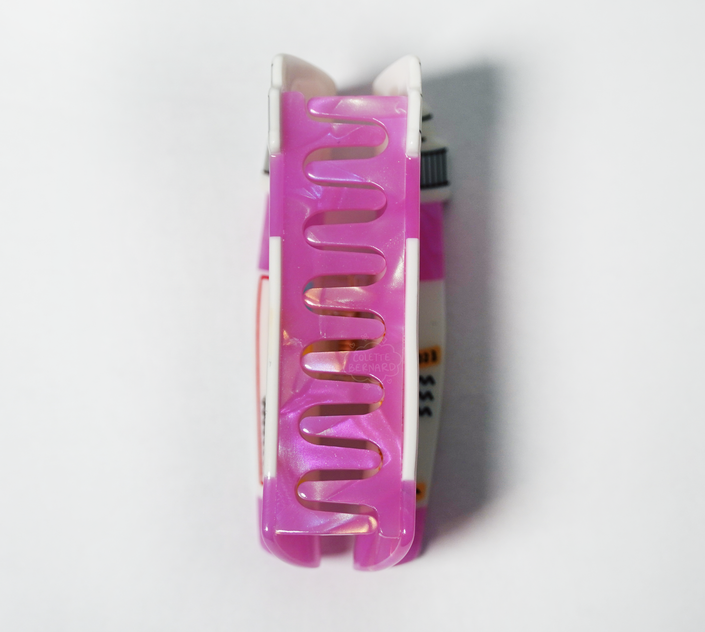 Pink Prescription Bottle Claw Clip