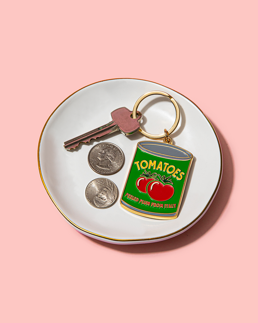 Tomato Can Keychain