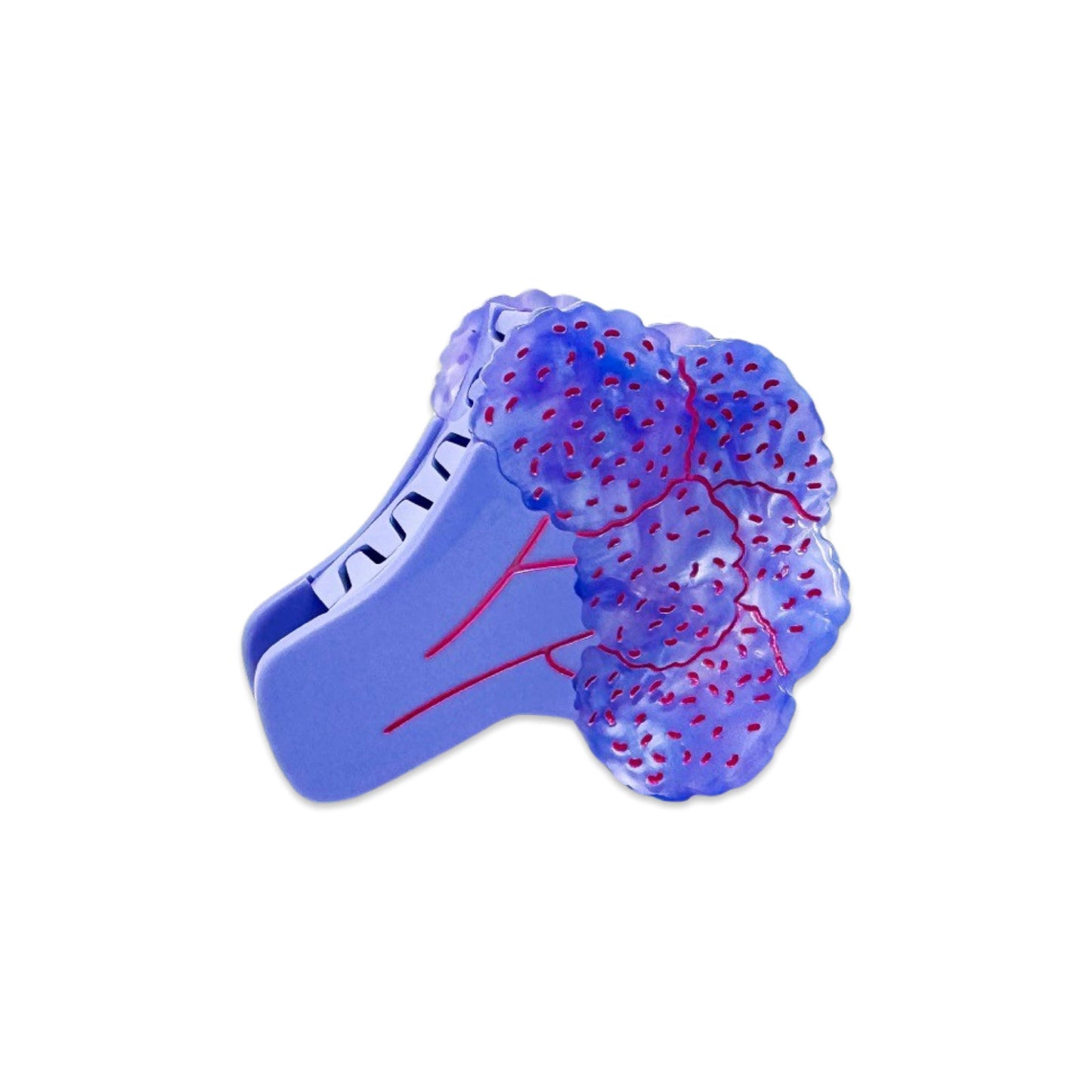 Purple Cauliflower Hair Claw