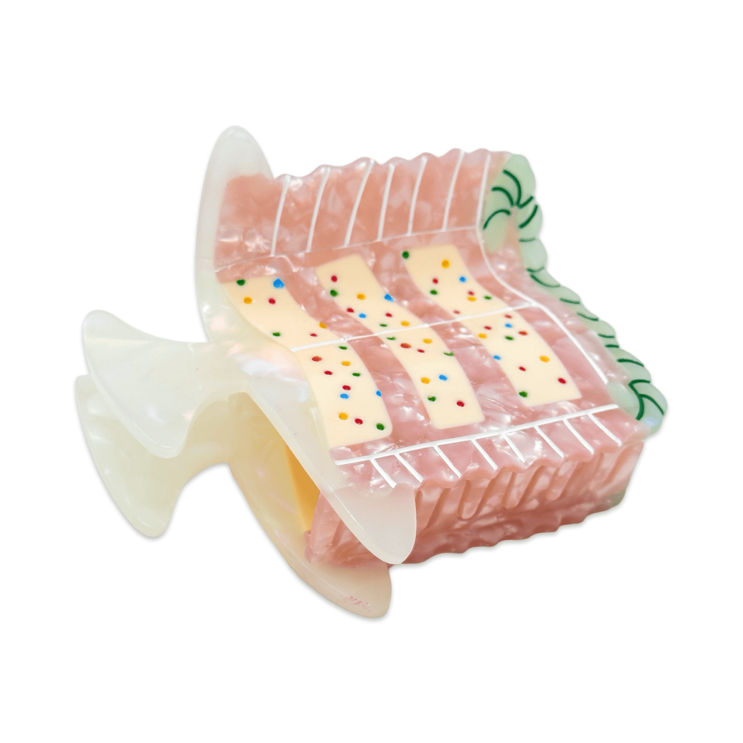 Confetti Cake Hair Claw Clip