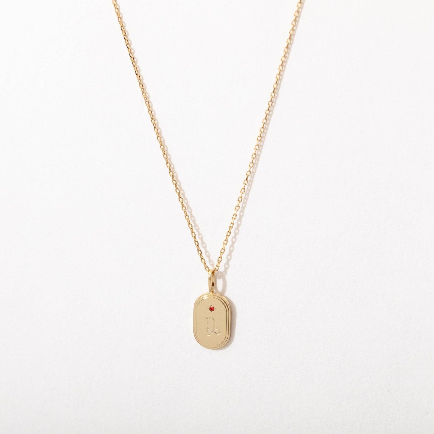 Zodiac Birthstone Pendant Necklace: Pisces