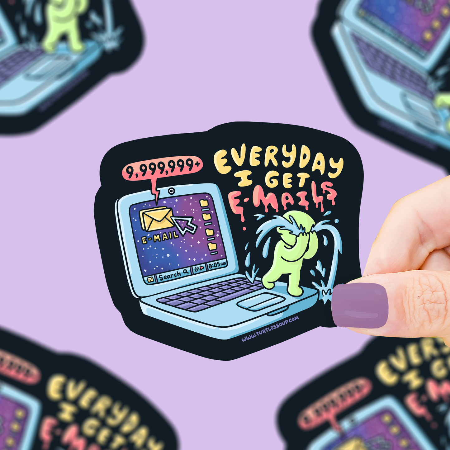 Every Day I Get Emails Sticker