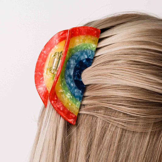 Rainbow Claw Clip