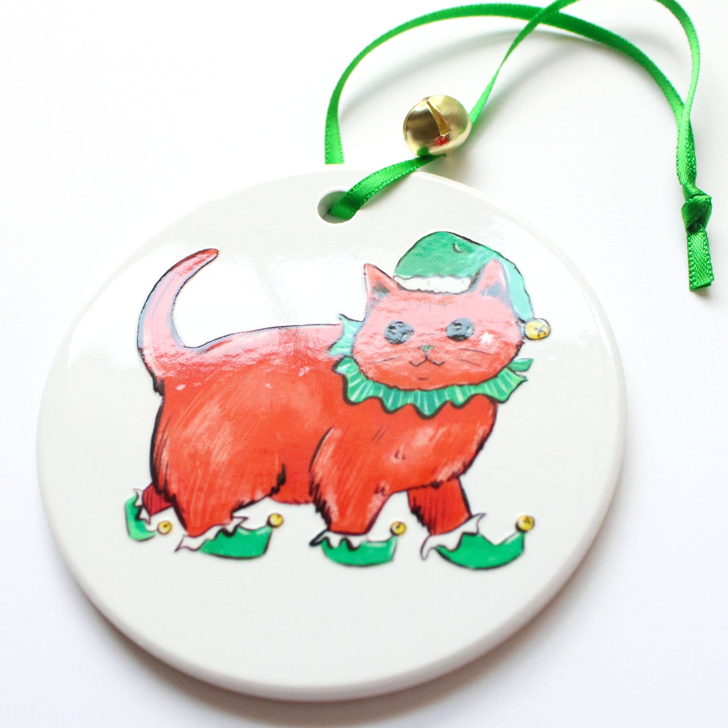 Elf Kitty Ornament