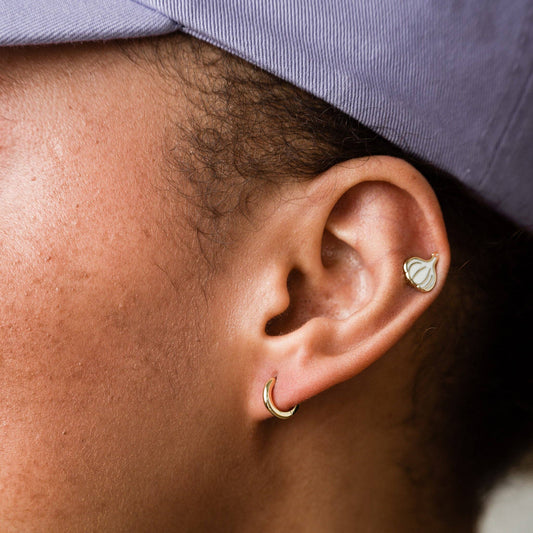 Margot Mini Huggie Hoop Earrings (Sterling Silver)