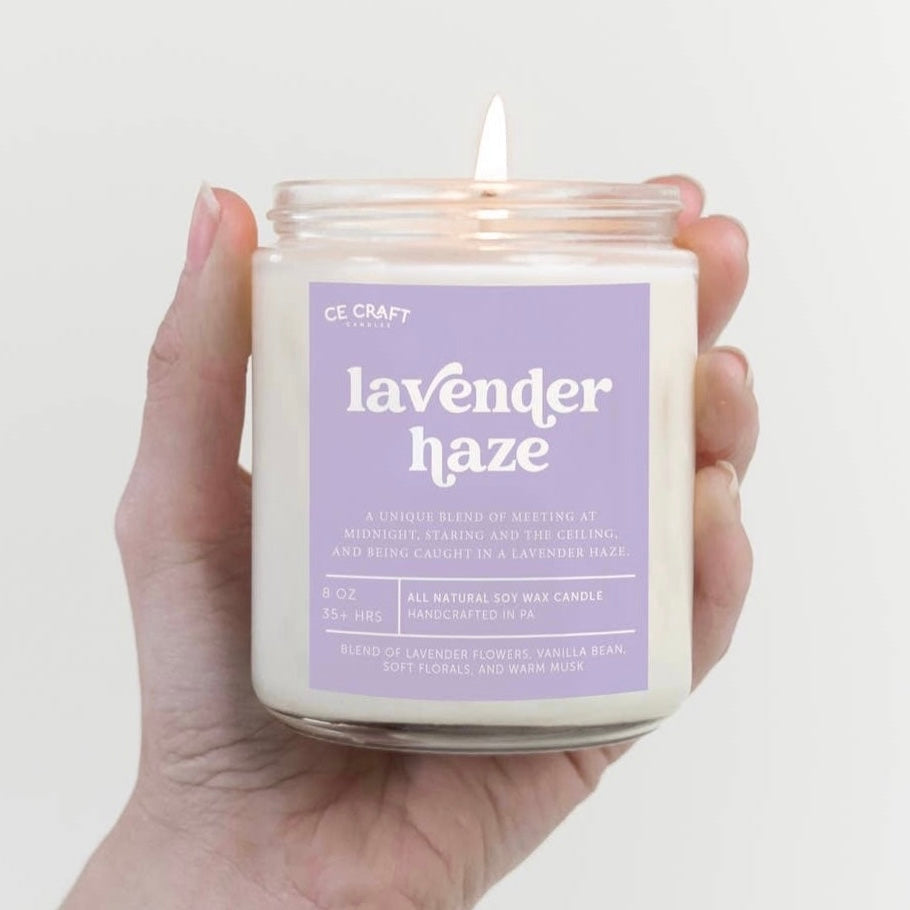 Lavender Haze Candle (lavender • vanilla bean • musk) – Maple Layne Market
