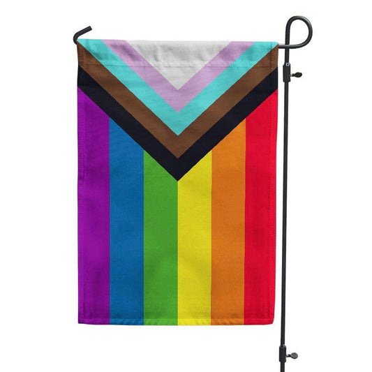 Progress Pride Garden Flag