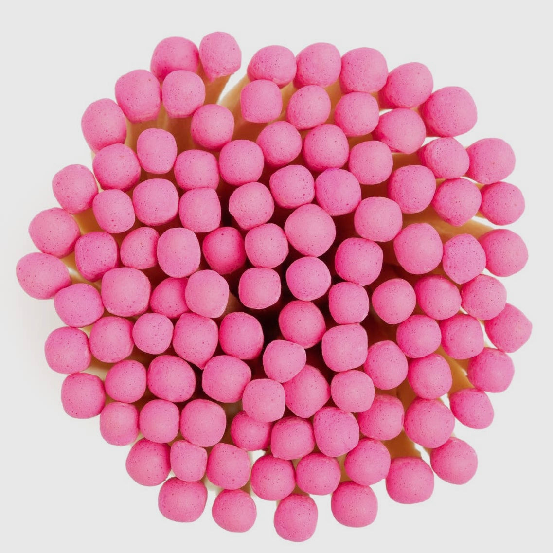 Bubblegum Pink Matches in Small Corked Vial