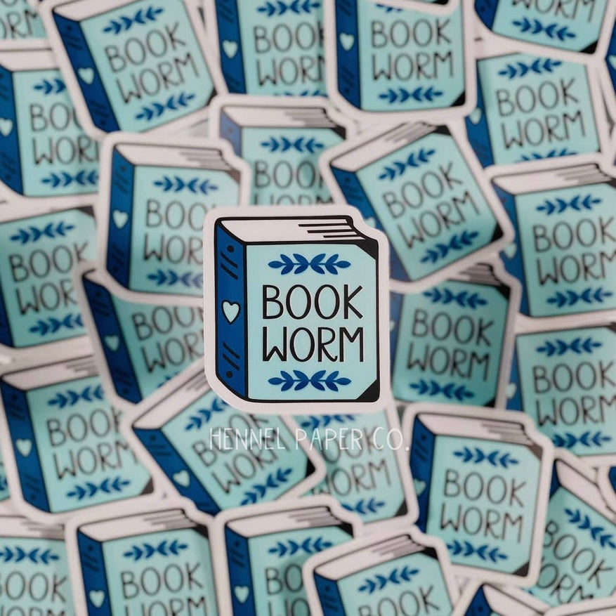 Bookworm Sticker