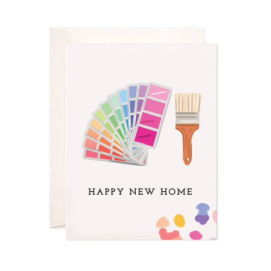 New Home Paint Swatches Greeting Card