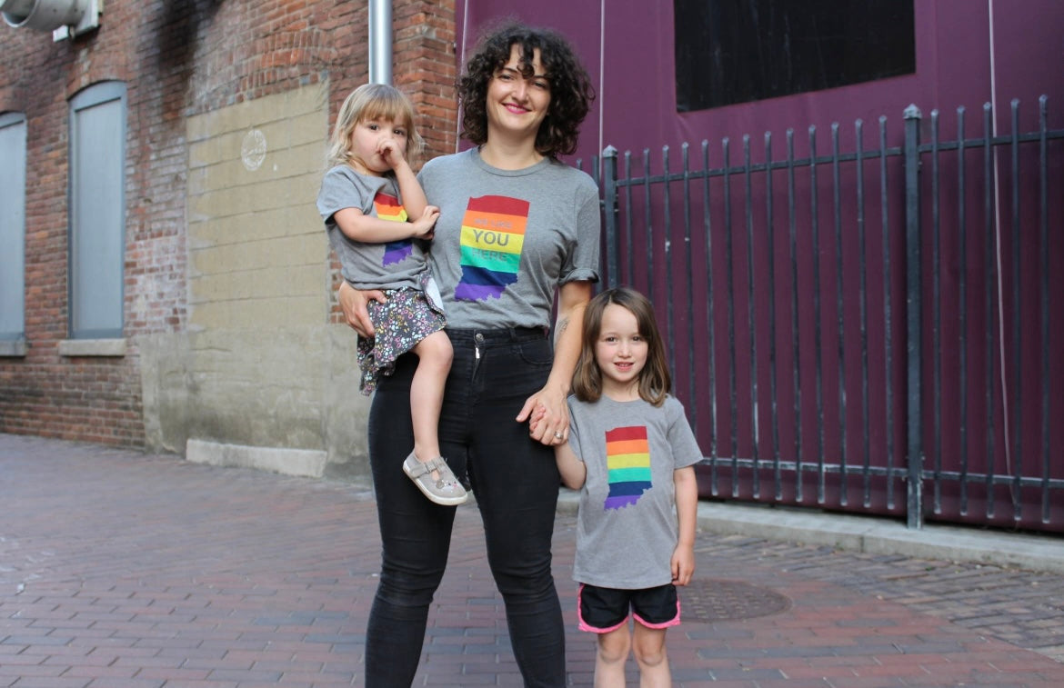 Indiana Rainbow Pride Tee (XS S)