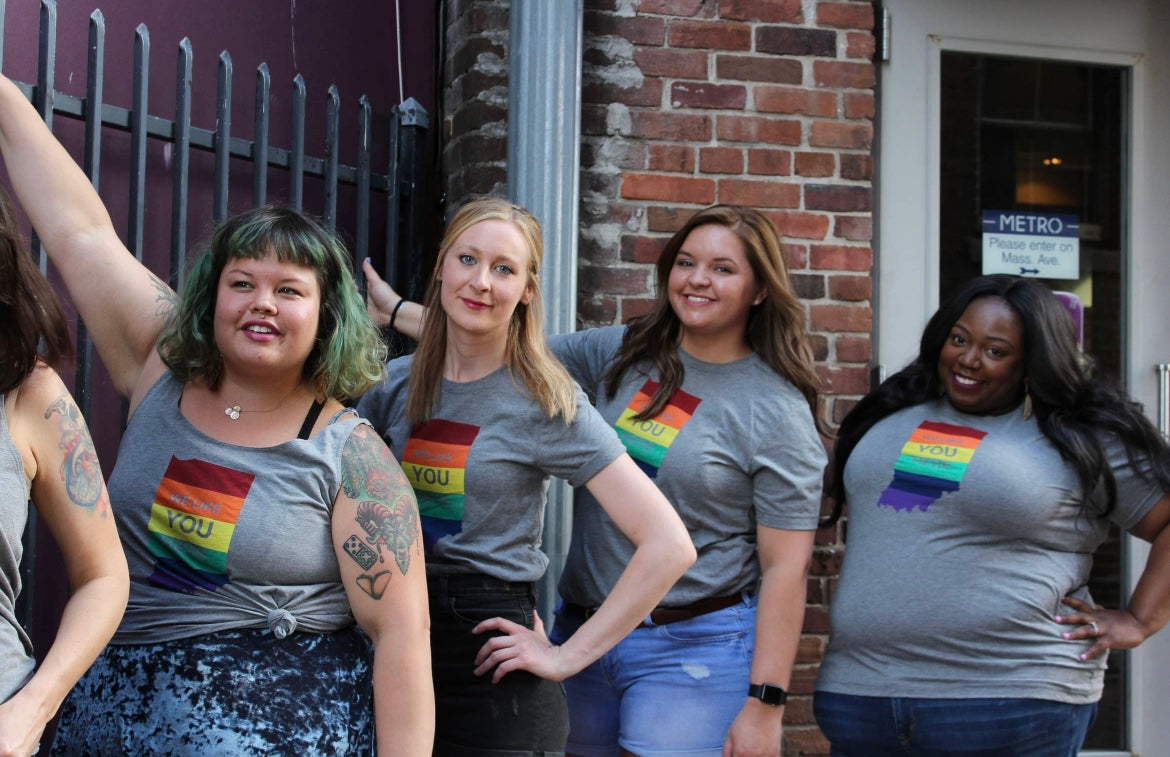 Indiana Rainbow Pride Tee (XS S)