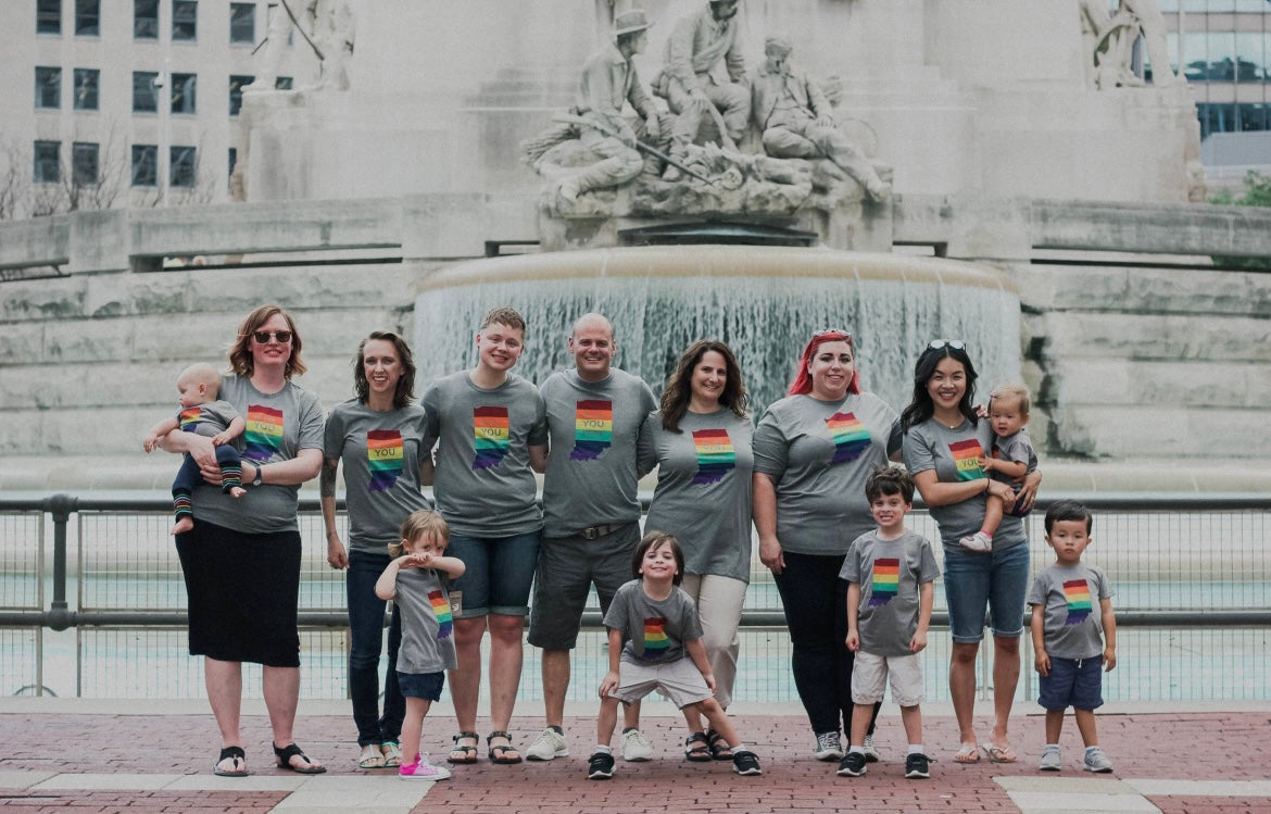 Indiana Rainbow Pride Tee (XS S)