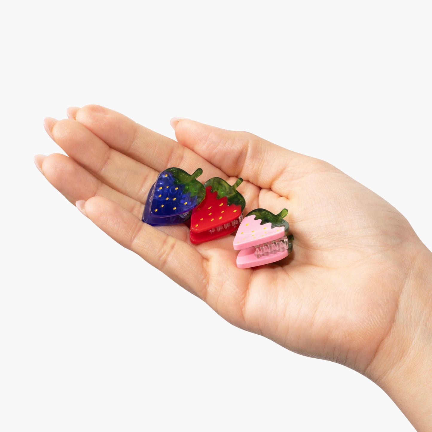 Strawberry Patch Mini Claw Clip Set