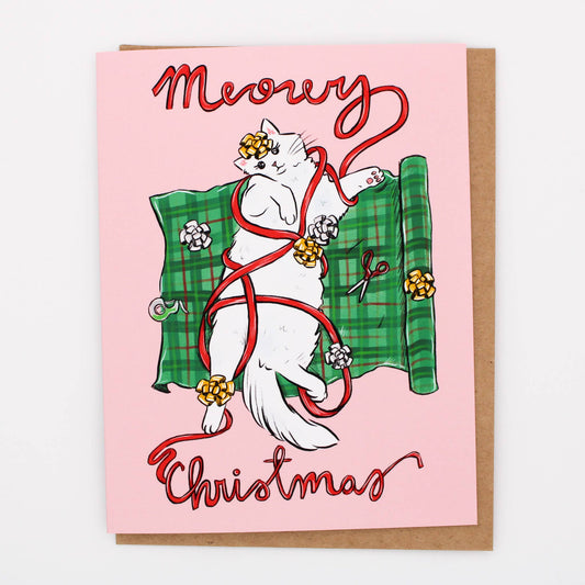 Meowy Christmas Greeting Card