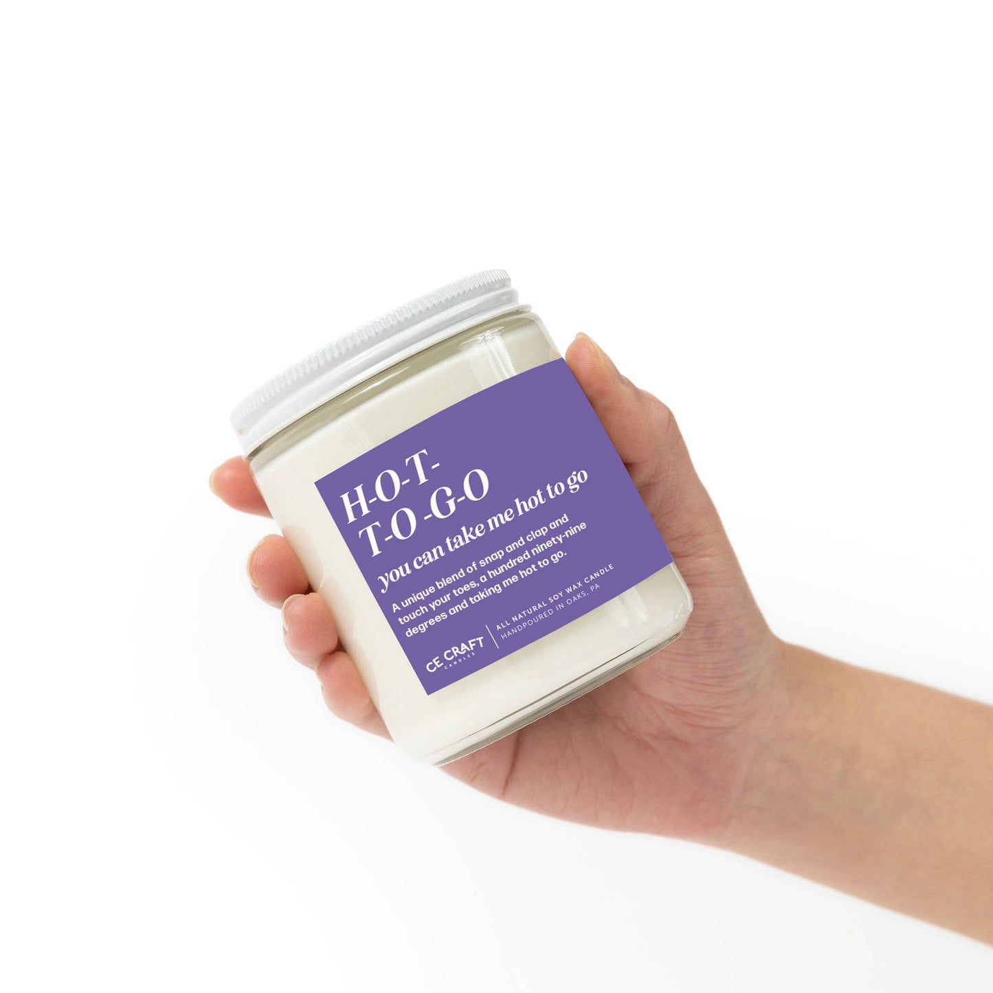 H-O-T T-O G-O Candle (salted caramel • pistachio • vanilla)