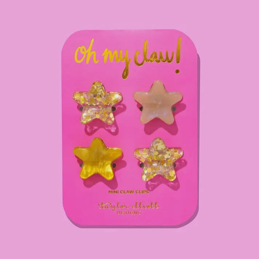 Mini Stars Claw Clips