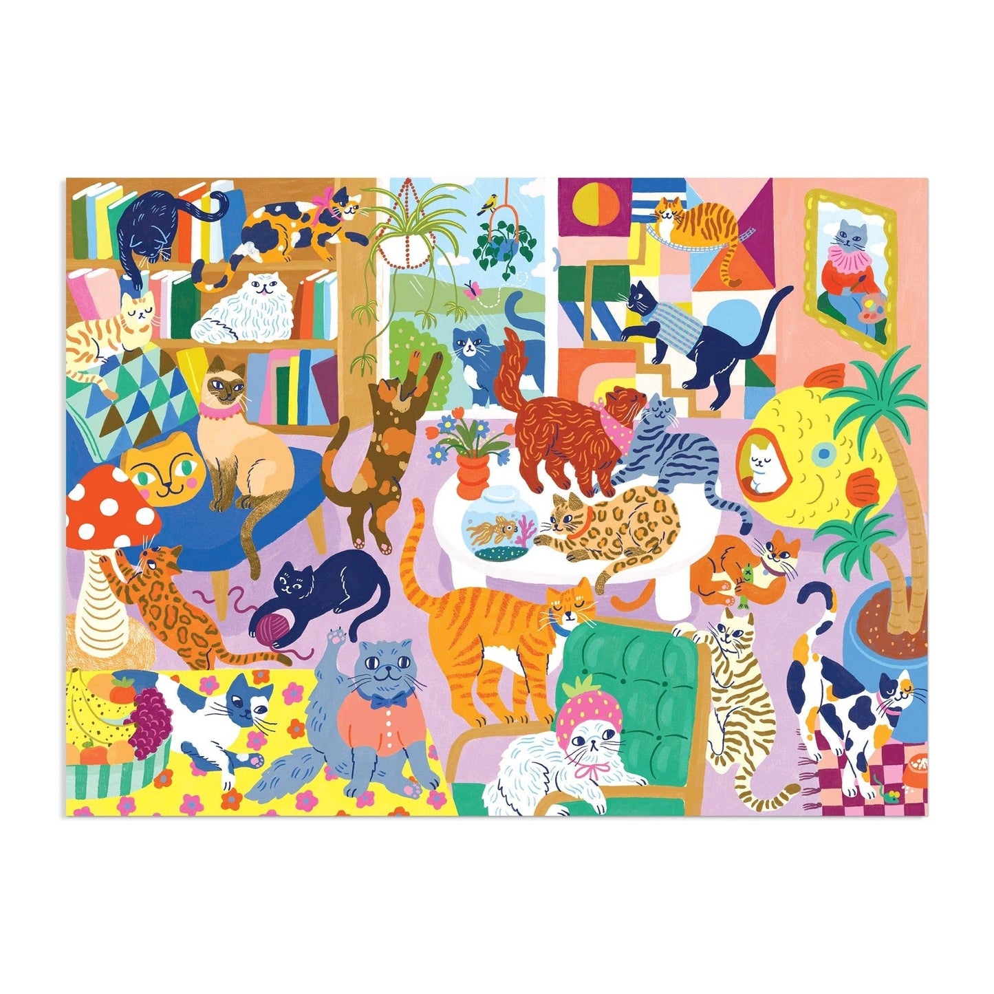 Cozy Cat Club 1000 Piece Puzzle