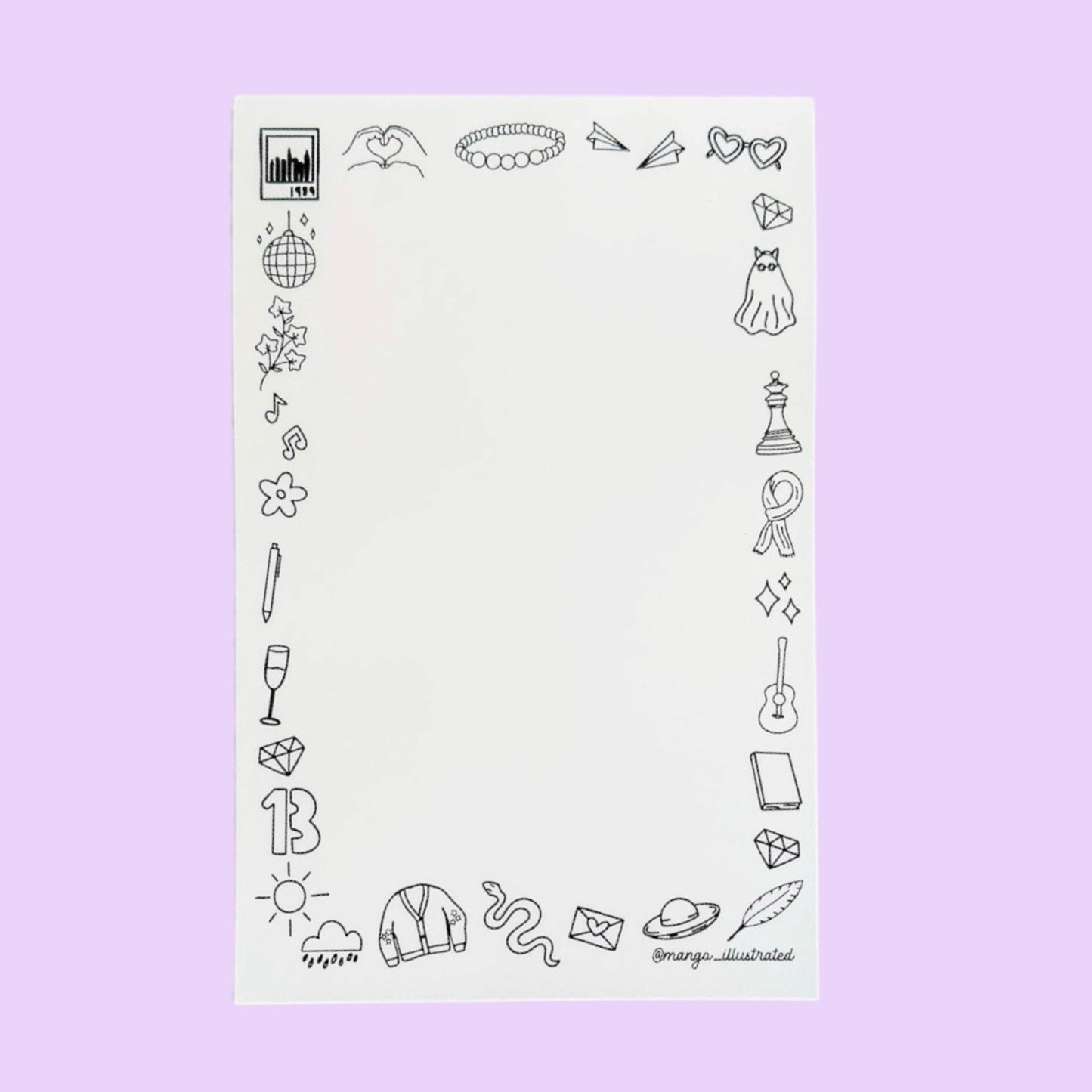 Taylor Swift Eras Doodles Color-In Notepad