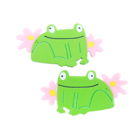 Princess Frog Hair Slide Clips