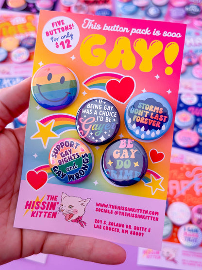 The Gayest Pack (Buttons)