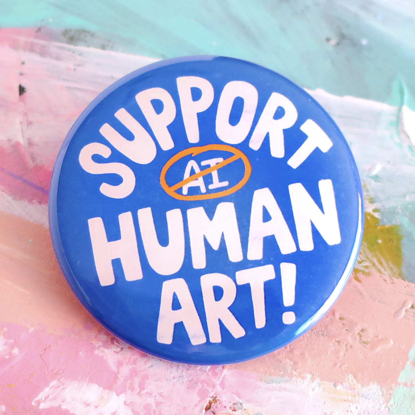 Support Human Art Button