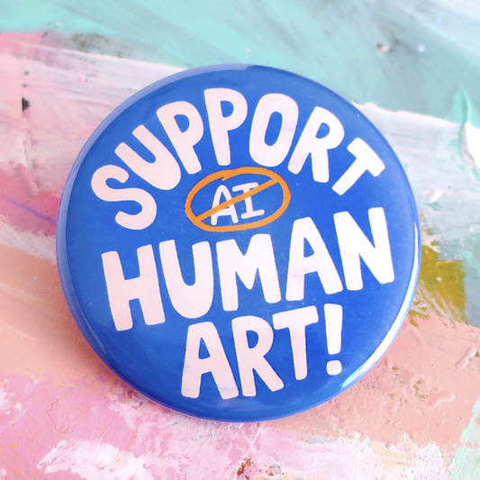 Support Human Art Button