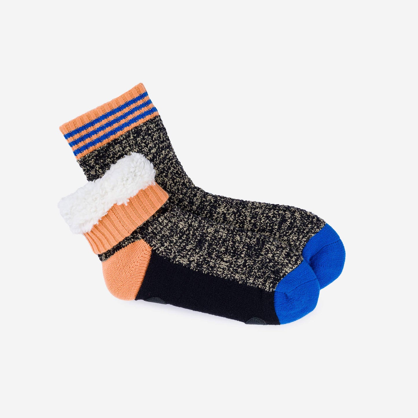 Fleece-Lined Waffle Knit House Socks