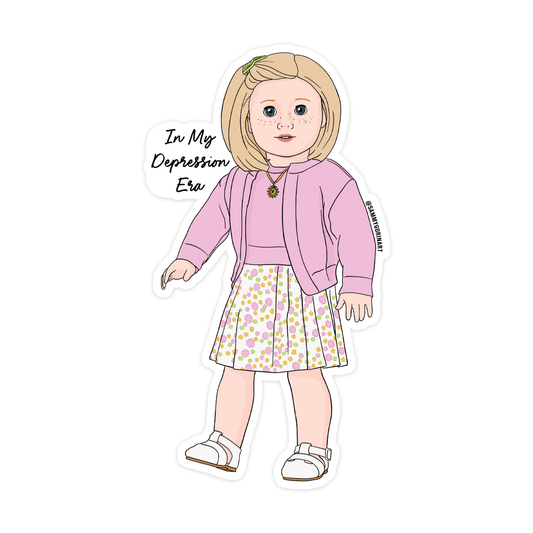 Kit “In My Depression Era” American Girl Sticker